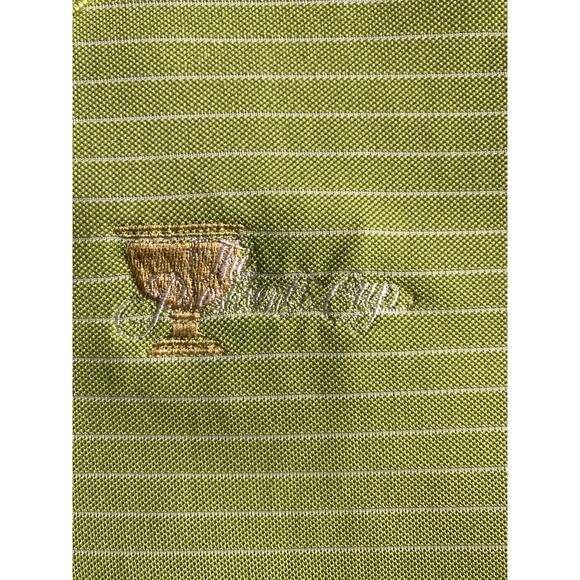 Mens Vintage Adidas Presidents Cup Polo Green Size XXL Pre Owned - Picture 2 of 7